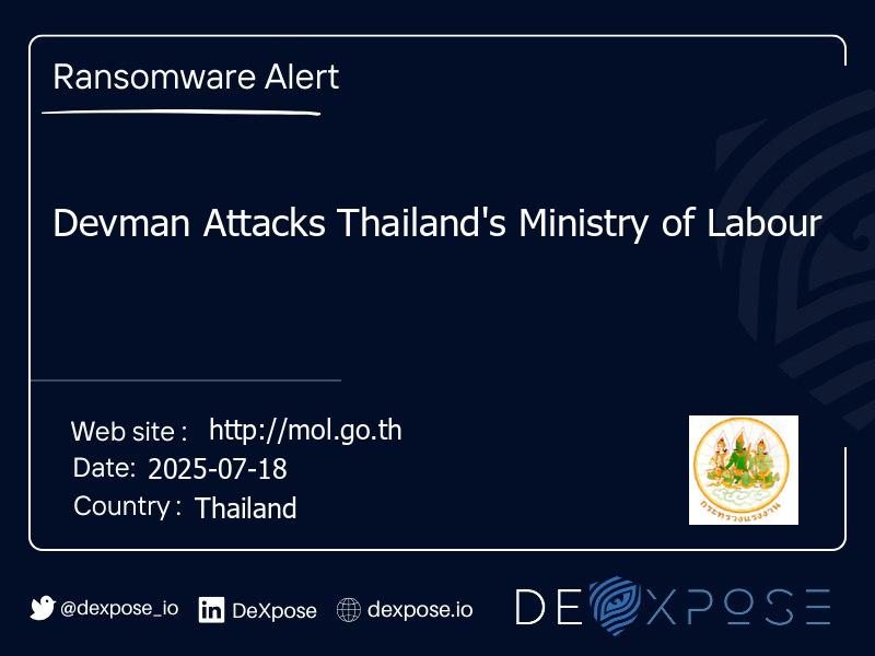 Devman Attacks Thailand's Ministry of Labour