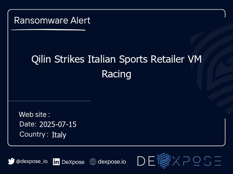 Qilin Strikes Italian Sports Retailer VM Racing