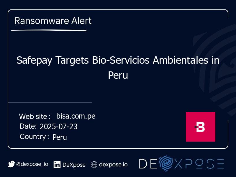 Safepay Targets Bio-Servicios Ambientales in Peru