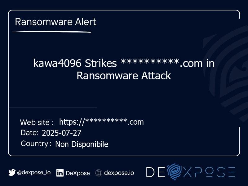 kawa4096 Strikes **********.com in Ransomware Attack