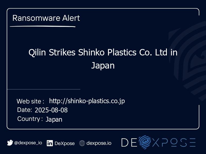 Qilin Strikes Shinko Plastics Co. Ltd in Japan