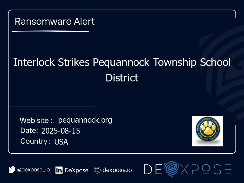 Interlock Strikes Pequannock Township School District