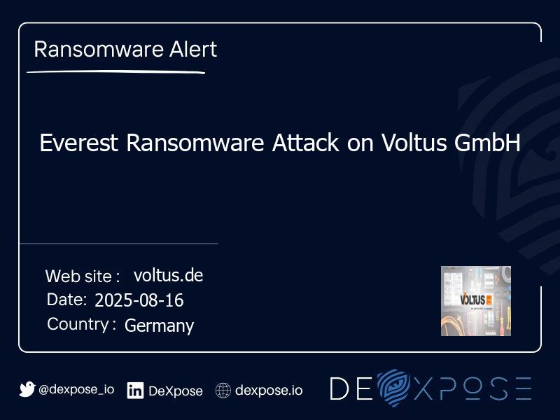 Everest Ransomware Attack on Voltus GmbH