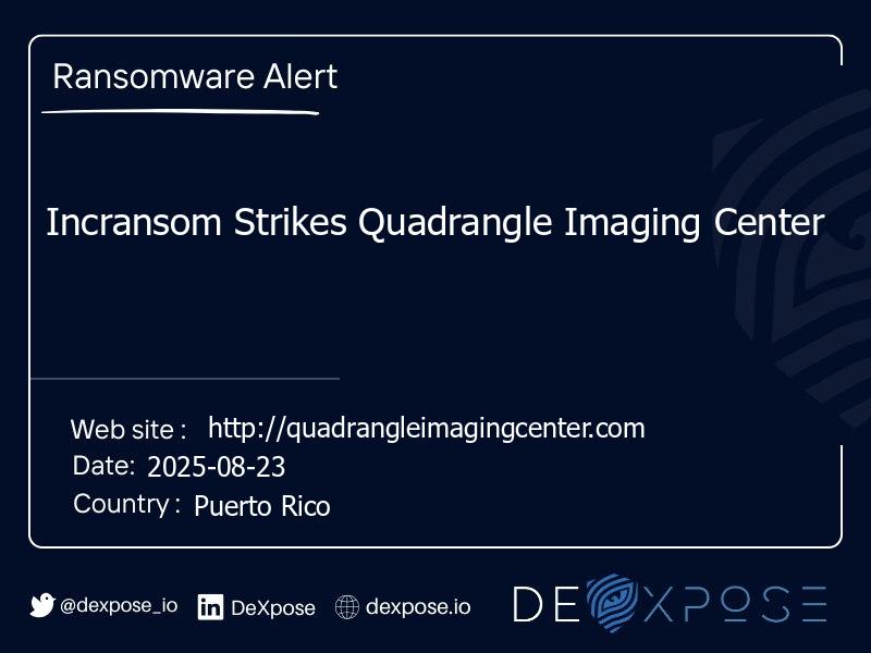 Incransom Strikes Quadrangle Imaging Center