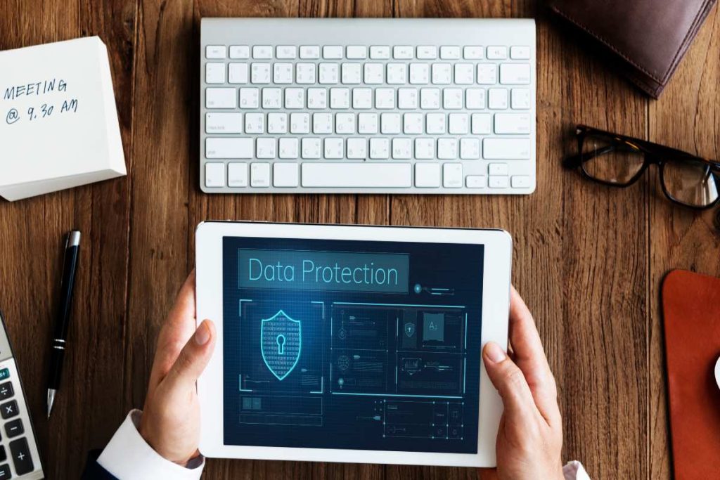 Shield protecting data from cyber threats