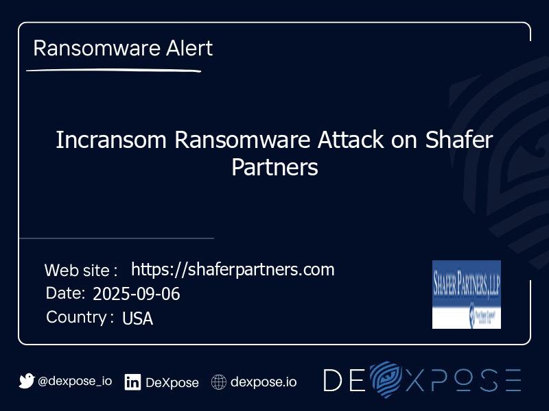 Incransom Ransomware Attack on Shafer Partners