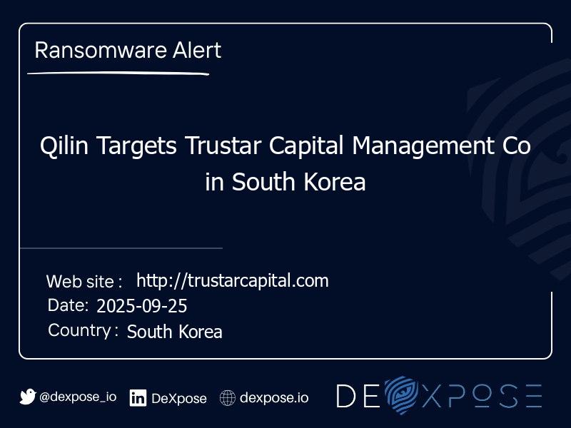 Qilin Targets Trustar Capital Management Co in South Korea