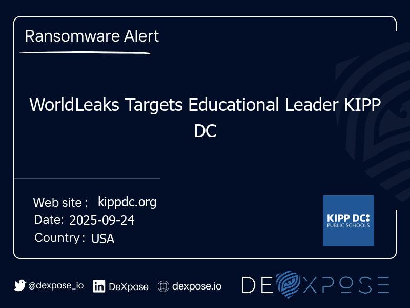 WorldLeaks Targets Educational Leader KIPP DC