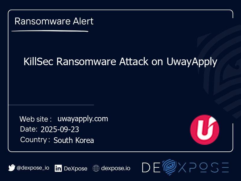 KillSec Ransomware Attack on UwayApply
