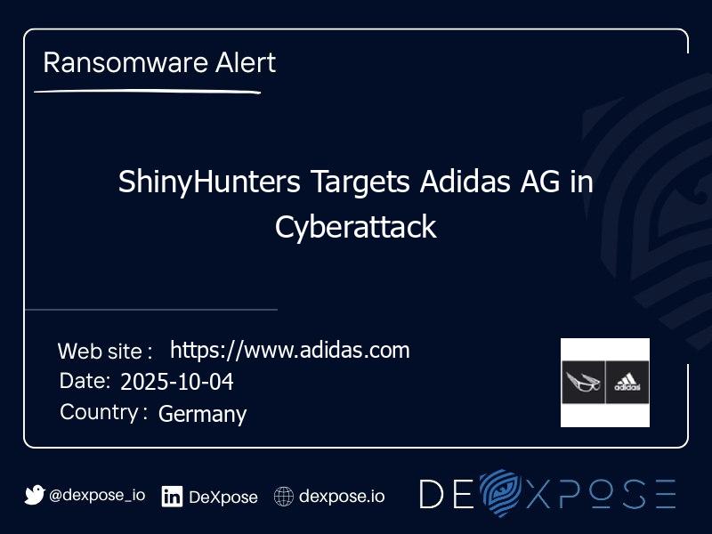 ShinyHunters Targets Adidas AG in Cyberattack