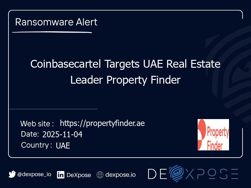 Coinbasecartel Targets UAE Real Estate Leader Property Finder