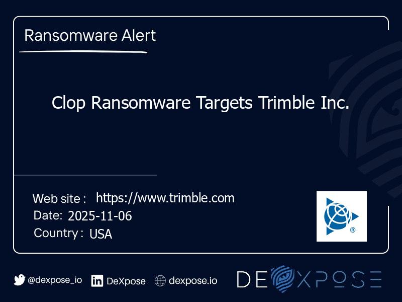Clop Ransomware Targets Trimble Inc.