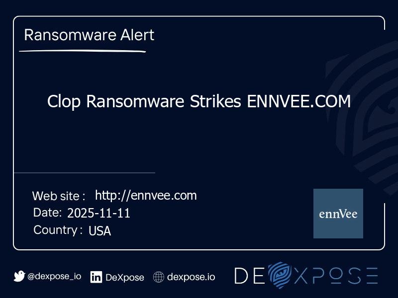 Clop Ransomware Strikes ENNVEE.COM