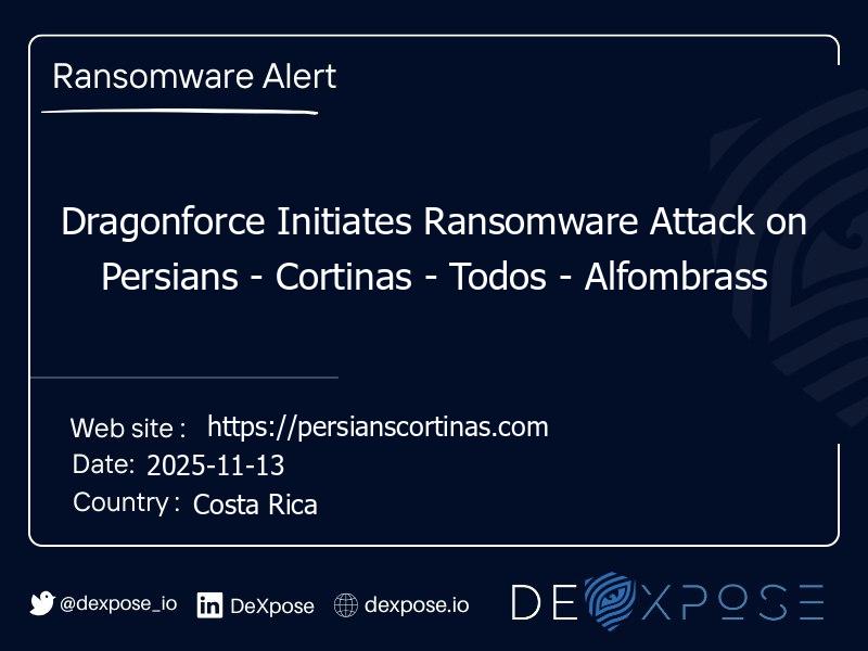 Dragonforce Initiates Ransomware Attack on Persians - Cortinas - Todos - Alfombrass