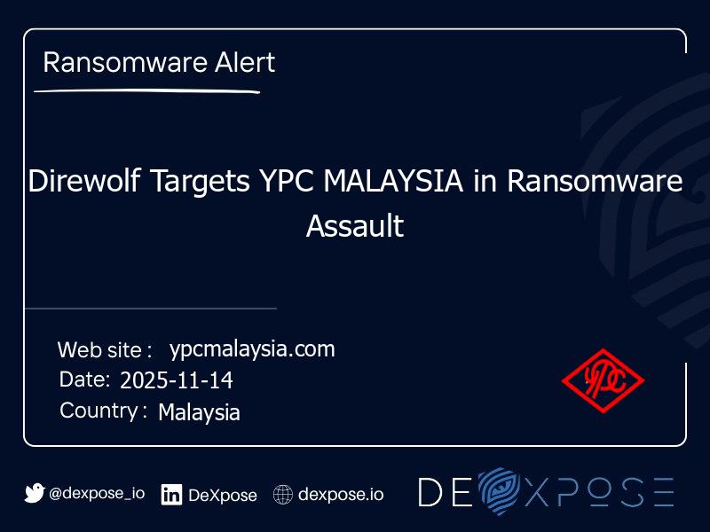 Direwolf Targets YPC MALAYSIA in Ransomware Assault
