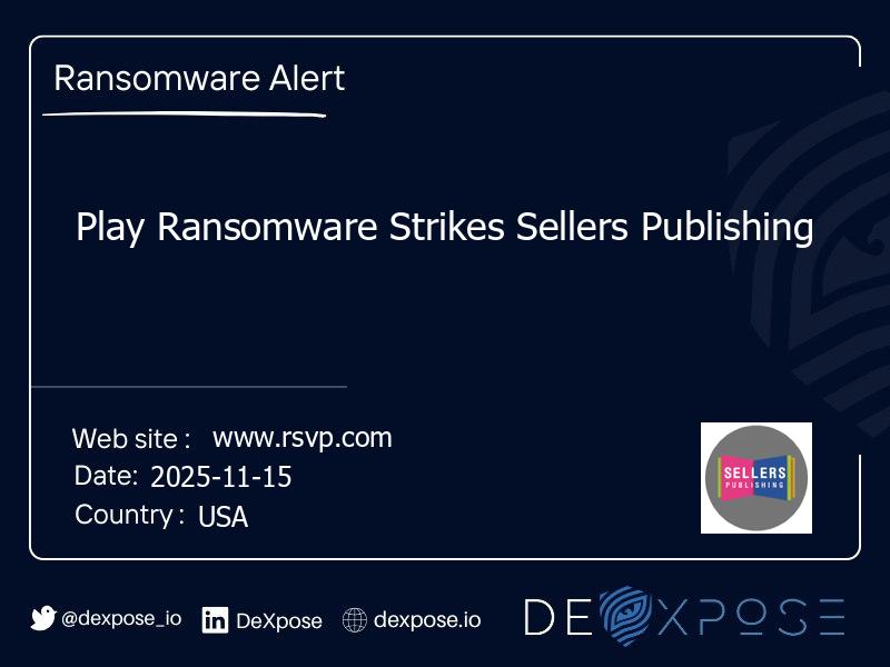 Play Ransomware Strikes Sellers Publishing