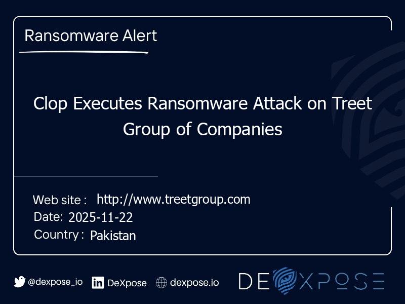 Clop Executes Ransomware Attack on Treet Group of Companies
