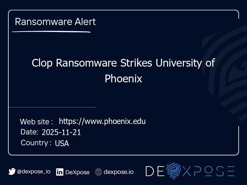 Clop Ransomware Strikes University of Phoenix