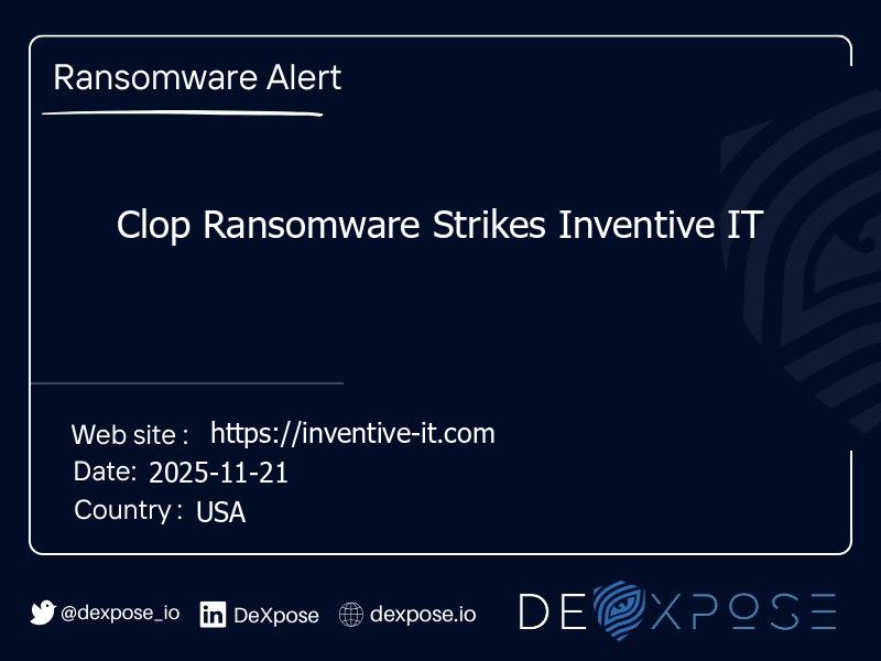 Clop Ransomware Strikes Inventive IT