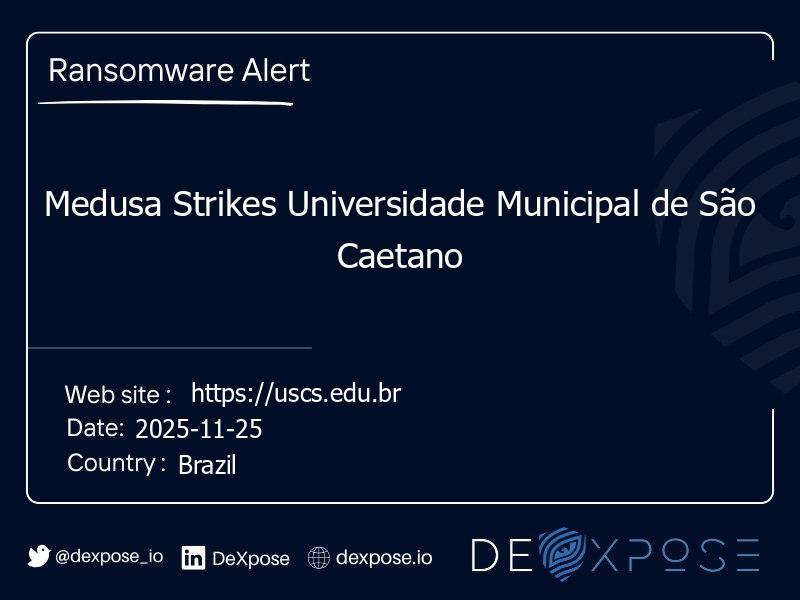 Medusa Strikes Universidade Municipal de São Caetano