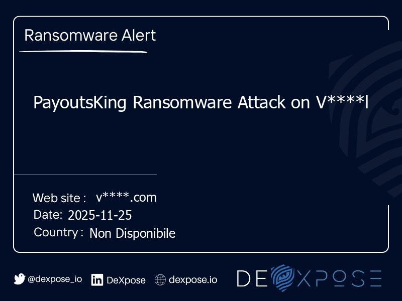 PayoutsKing Ransomware Attack on V****l