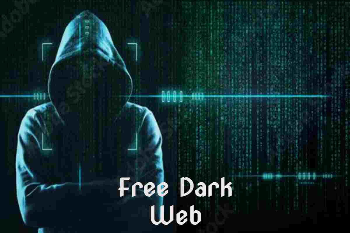 Free Dark Web interface showing hidden sites