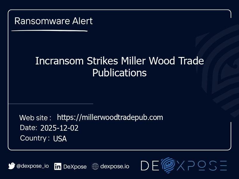 Incransom Strikes Miller Wood Trade Publications
