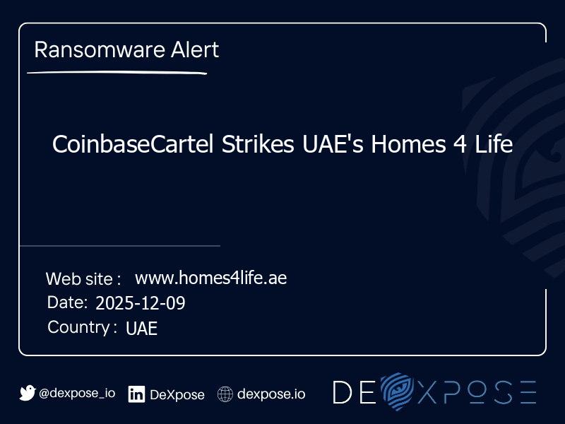 CoinbaseCartel Strikes UAE's Homes 4 Life