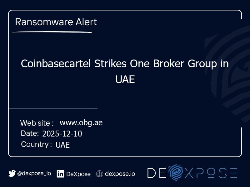 Coinbasecartel Strikes One Broker Group in UAE