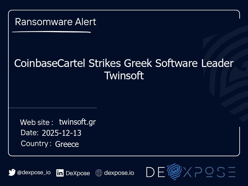 CoinbaseCartel Strikes Greek Software Leader Twinsoft