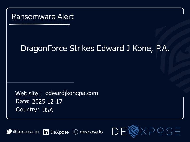 DragonForce Strikes Edward J Kone, P.A.
