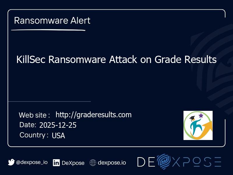 KillSec Ransomware Attack on Grade Results