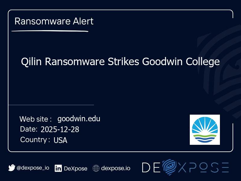 Qilin Ransomware Strikes Goodwin College