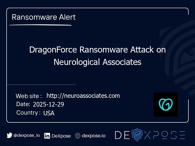 DragonForce Ransomware Attack on Neurological Associates