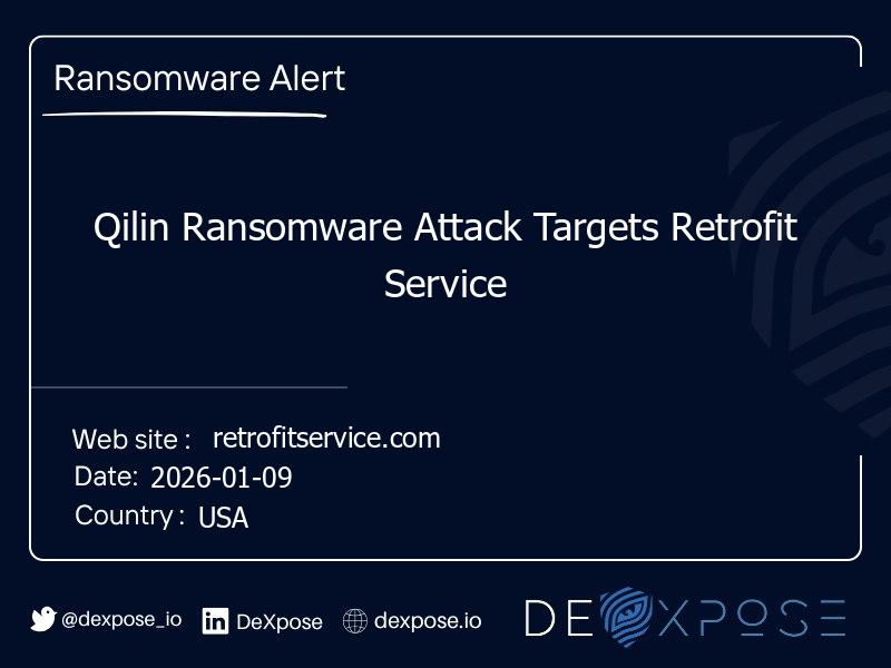 Qilin Ransomware Attack Targets Retrofit Service