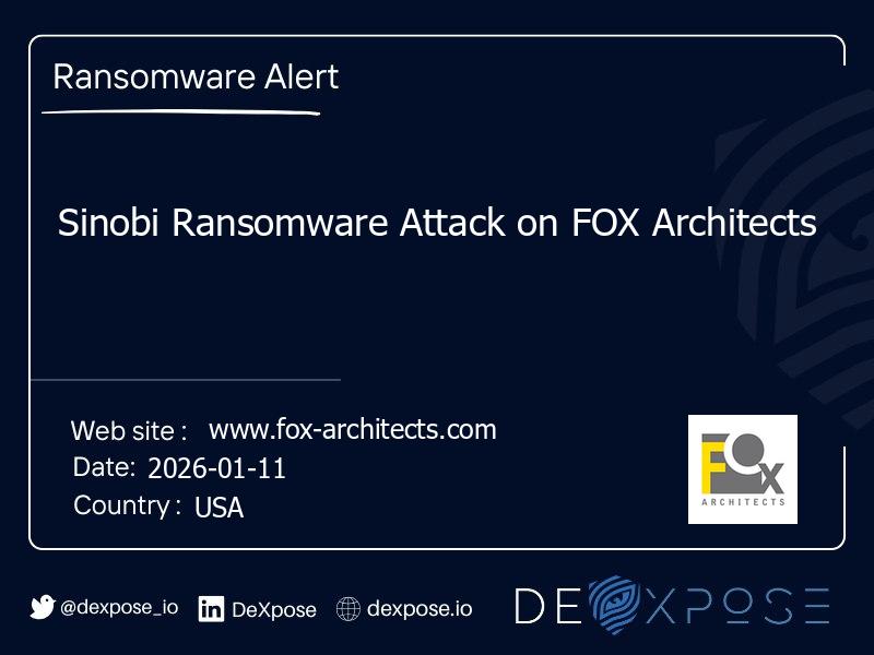 Sinobi Ransomware Attack on FOX Architects