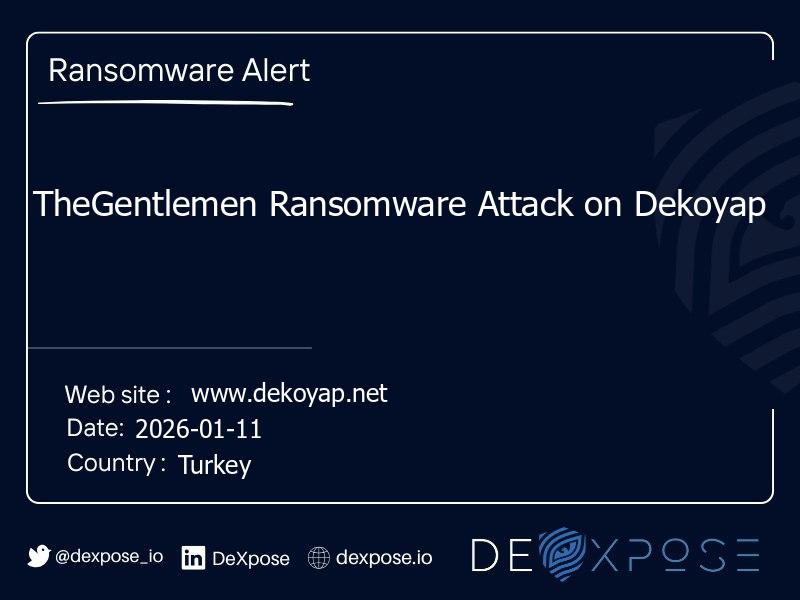 TheGentlemen Ransomware Attack on Dekoyap