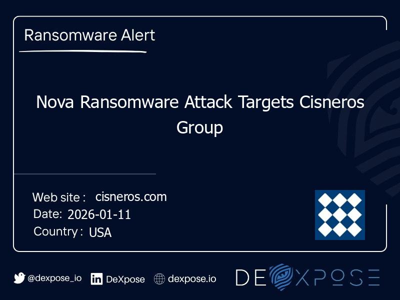 Nova Ransomware Attack Targets Cisneros Group