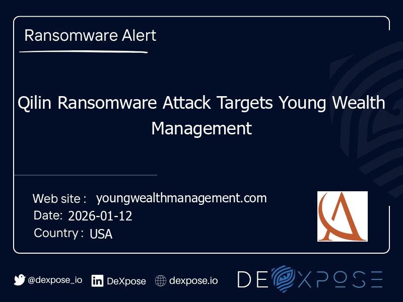 Qilin Ransomware Attack Targets Young Wealth Management