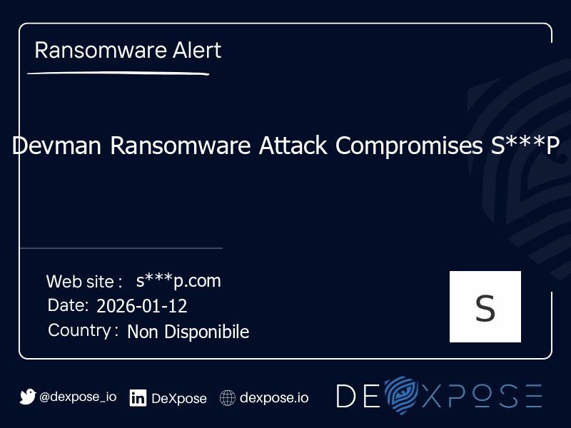 Devman Ransomware Attack Compromises S***P