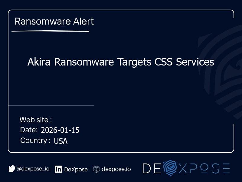 Akira Ransomware Targets CSS Services